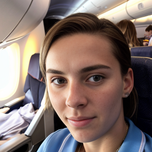 Goretzka and Vanessa at the plane