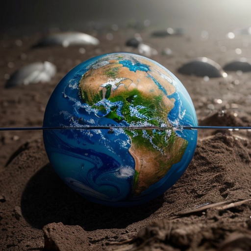 a beautiful world vs an unforgiving dangerous side caused by climate change