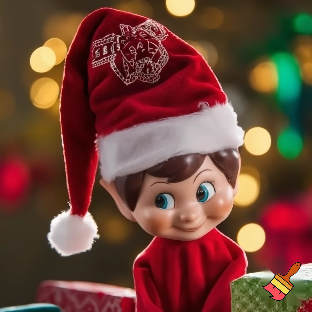 Christmas velvet Santa Claus hat elf on the shelf elf hat