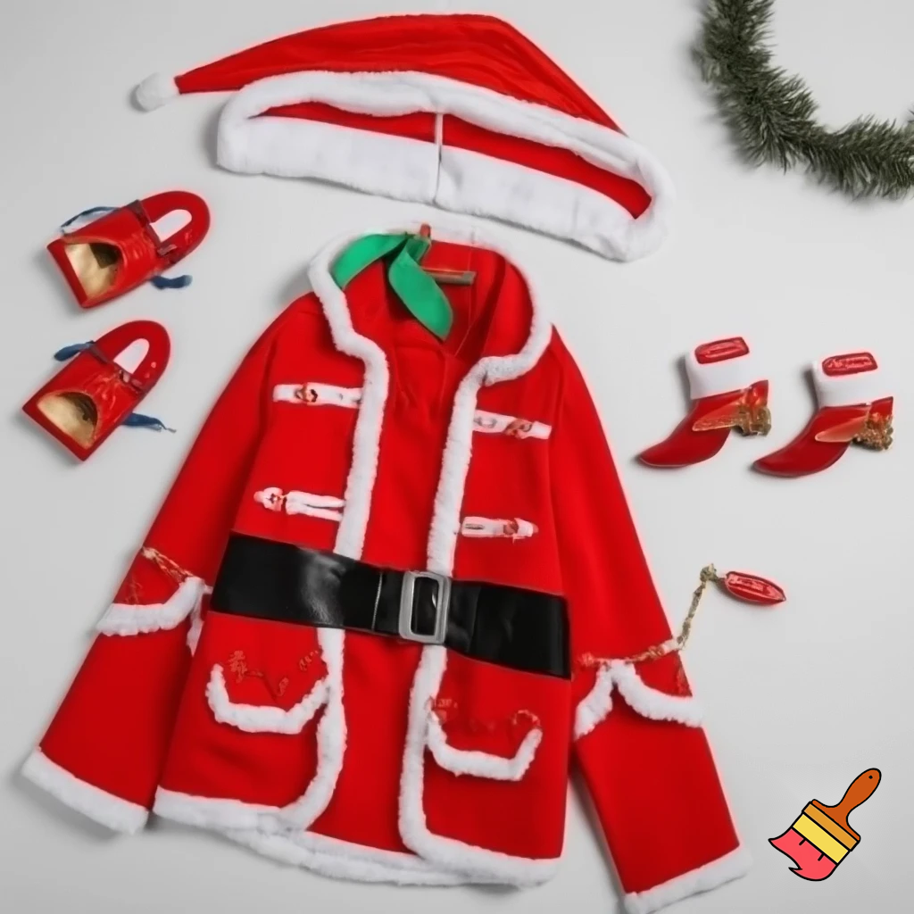 A wizard jacket Christmas jacket Santa Claus wizard Christmas shoes Christmas wizard hat