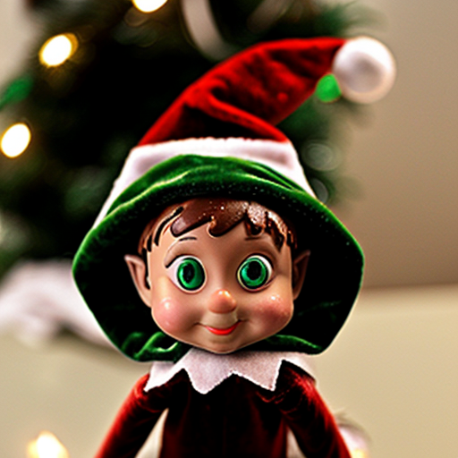 Alvin elf on the shelf Christmas hat Velvet