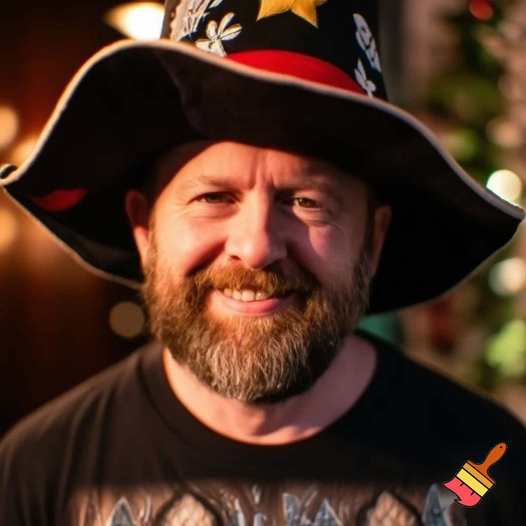 Christmas wizard hat a T-shirt magic T-shirt a big one Bailey 