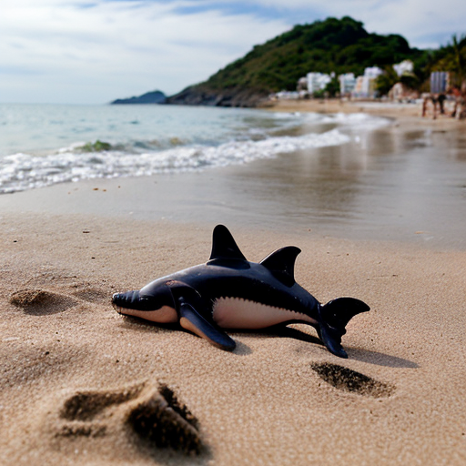 baby orcalero orcala on the beach
