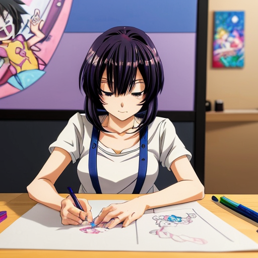 A young artist (character name: Arin) is drawing in a dimly lit room.

Sketches of cute, happy cartoon characters are pinned on the wall.

The clock strikes midnight.

Arin’s new sketch—a mysterious, faceless figure—starts to smudge on its own on the paper.