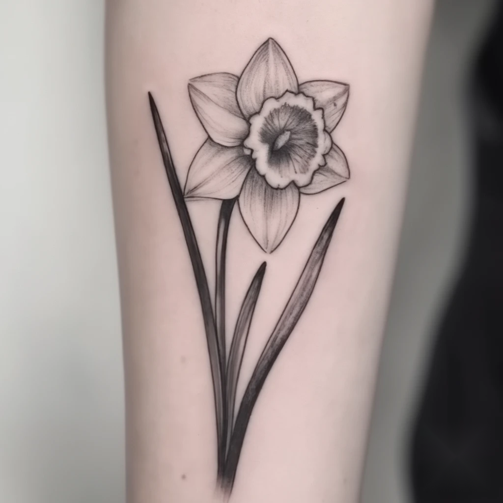 december birth flower tattoo