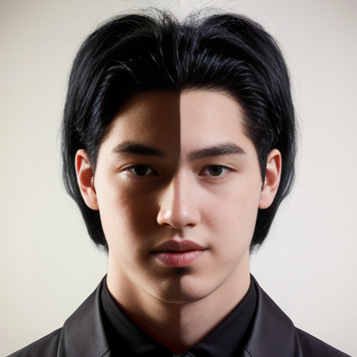 metamorph a guy with black hair