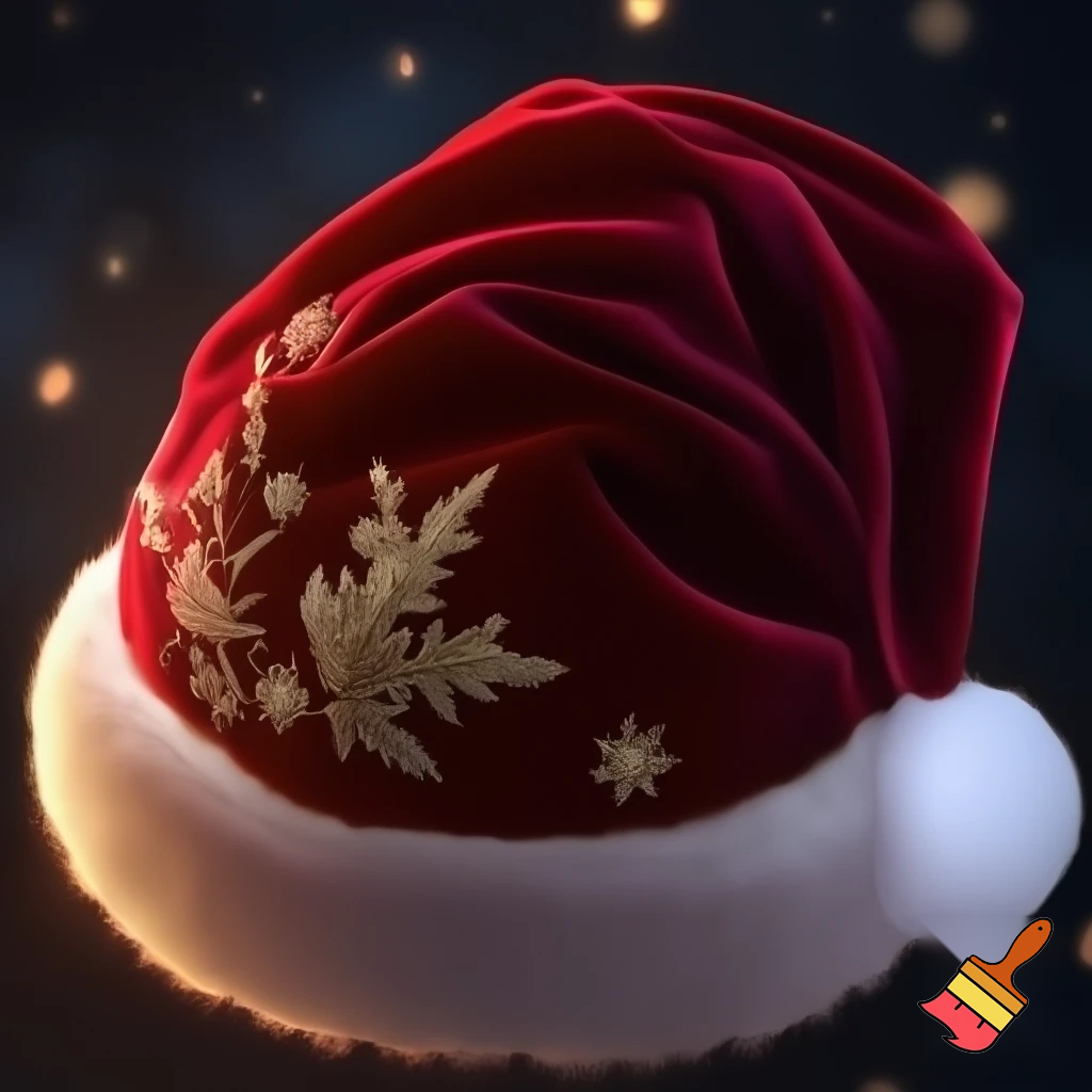 Christmas Santa Claus velvet hat delicate special delicate hat