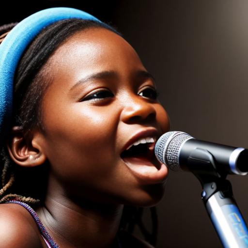 creaua ragazza africana che canta