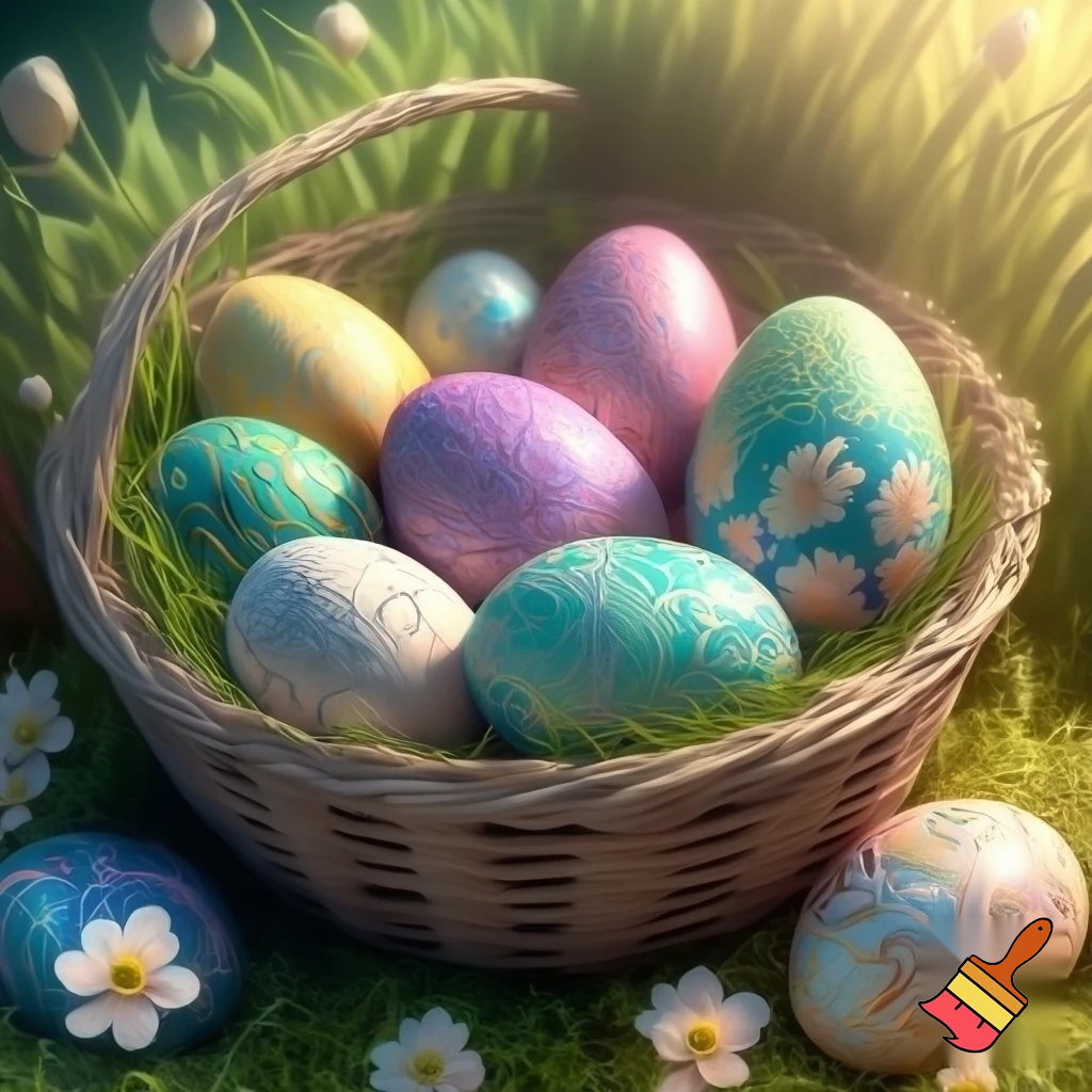 Easter egg basket