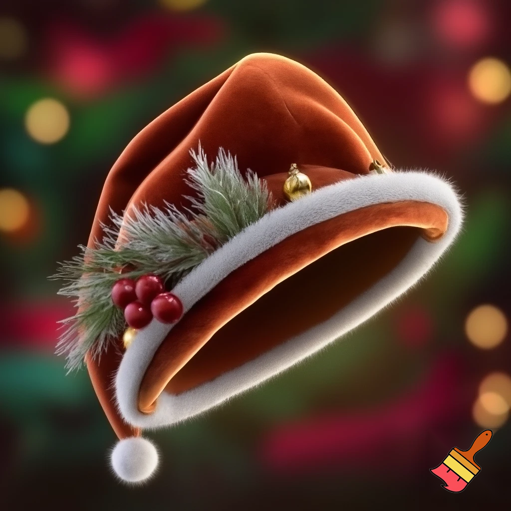 Christmas hat velvet hat elf hat