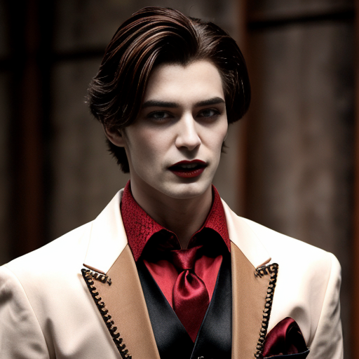 Vampire Prince with Brown Hair 
