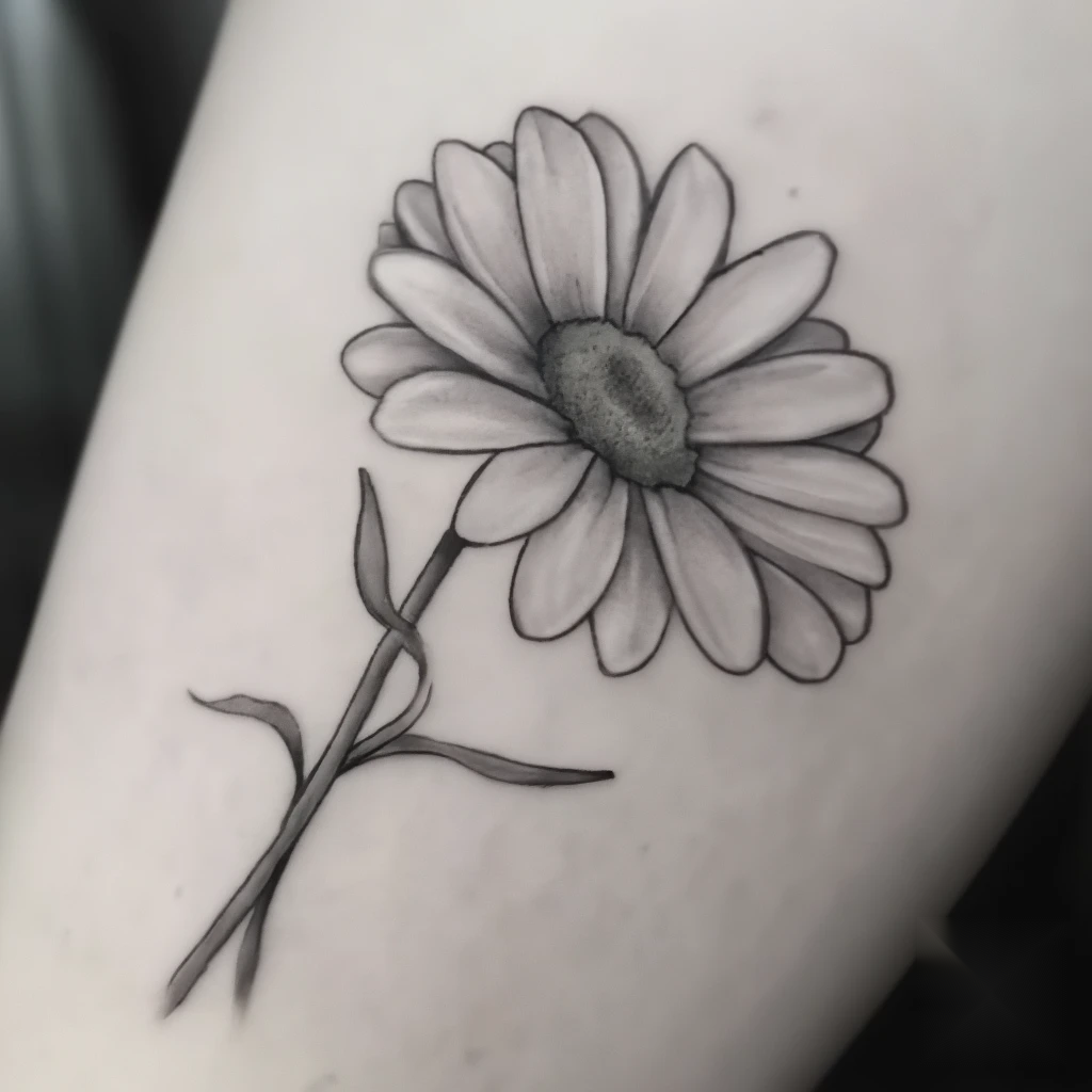 april birth flower tattoo