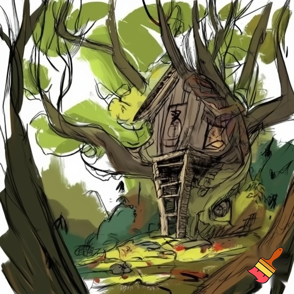 Treehouse in a sketchy woods 