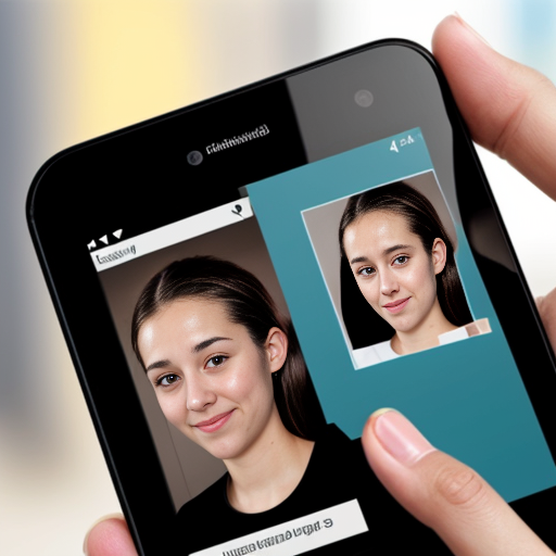 Smartphone und Technik gesichtserkennung
