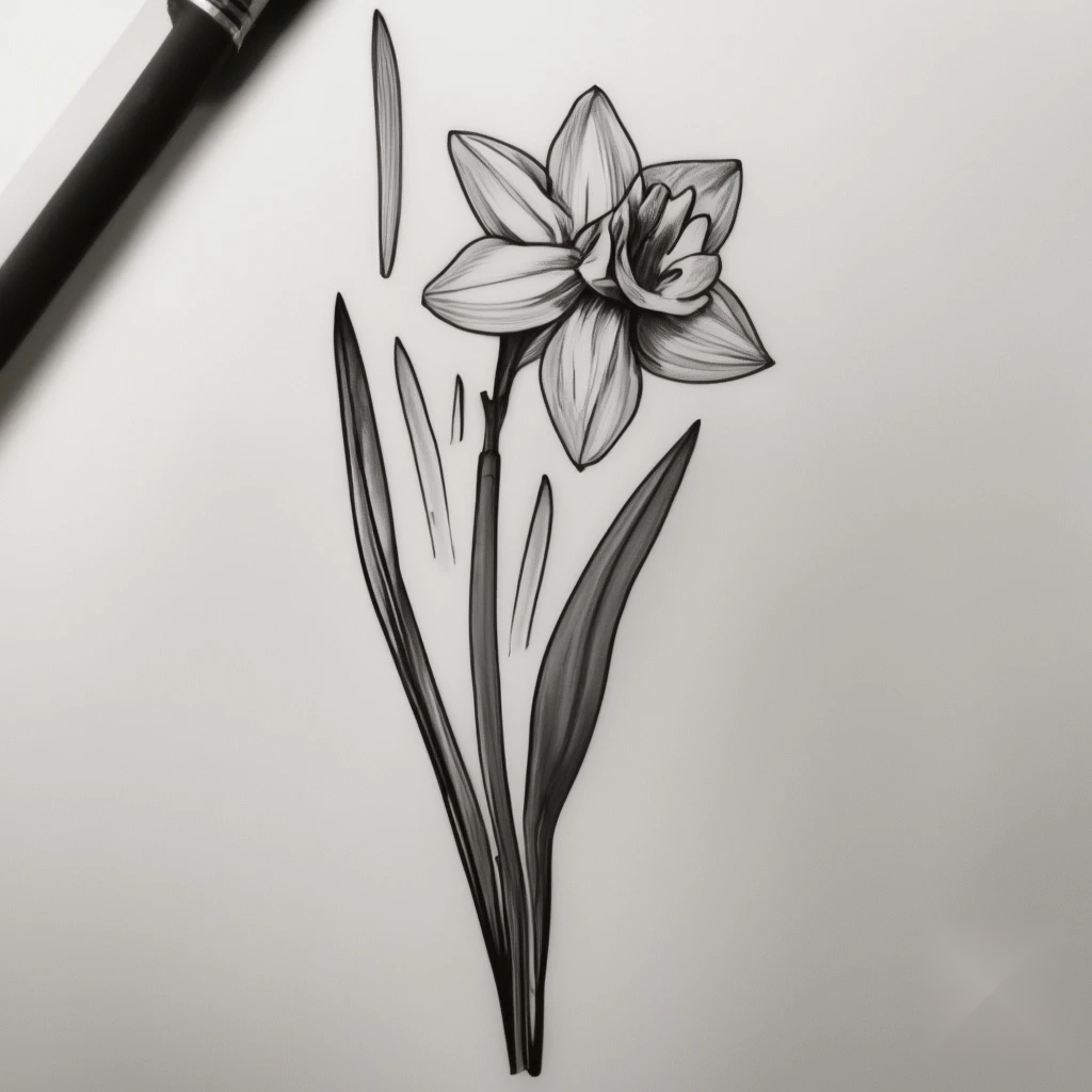 december birth flower tattoo