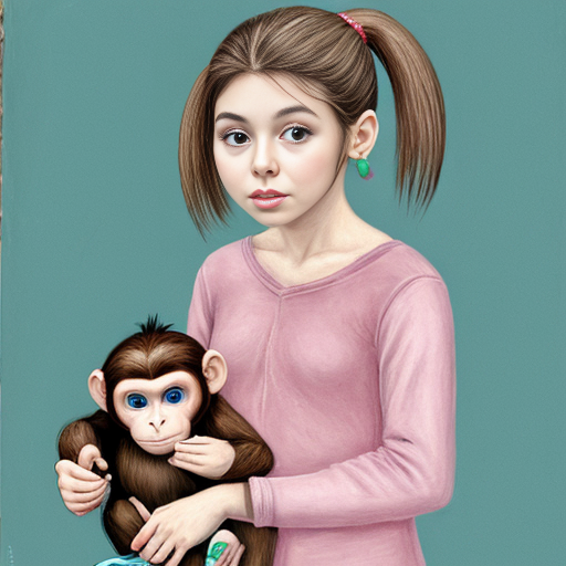 Affen Mädchen 