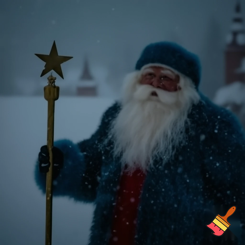 The Russia, Santa Santa Claus, the real Santa Claus walking stick star