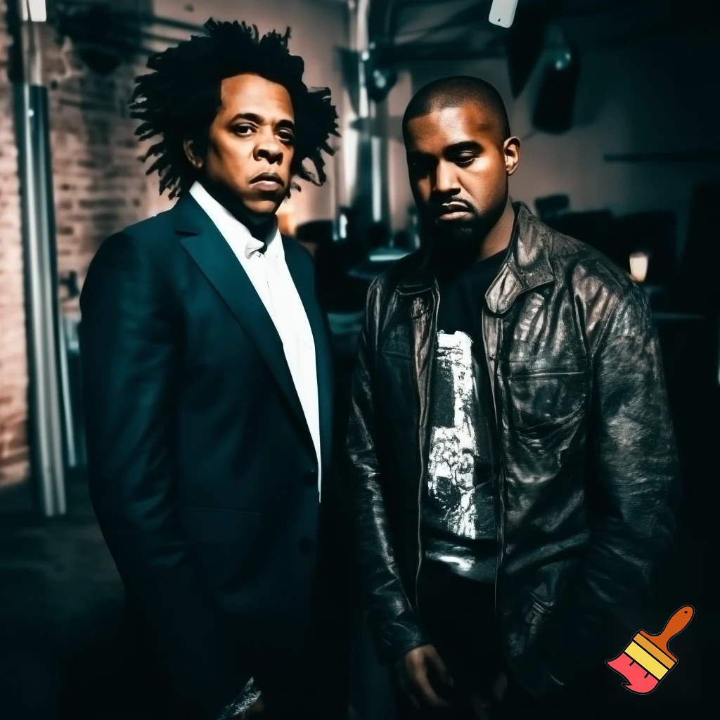 Generate a image of the 2 rappers that made the song called Otis 