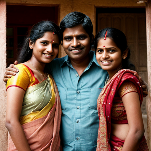 an indian family living happy with three brothers no sis