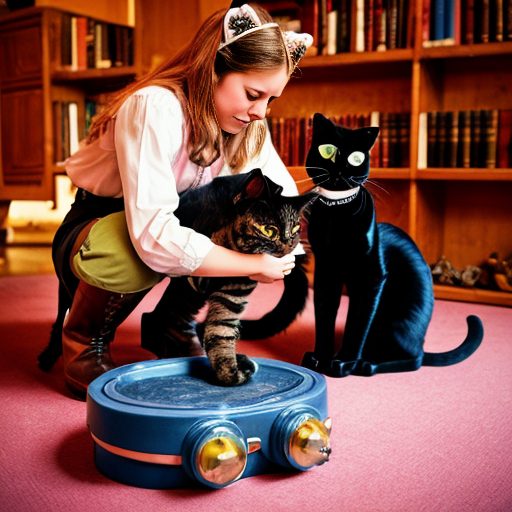 hazme un gato con botas y una princesa envenenenada