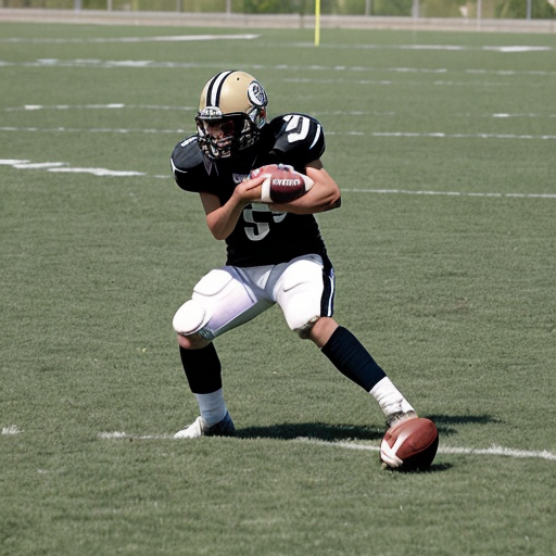 animal playing football
