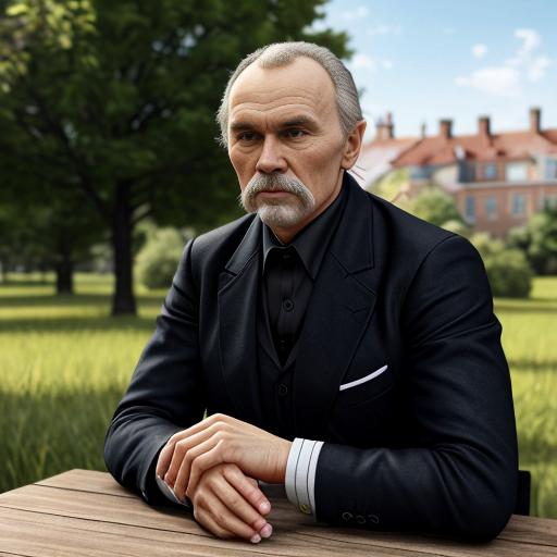 create тарас шевченко in cherry garden 