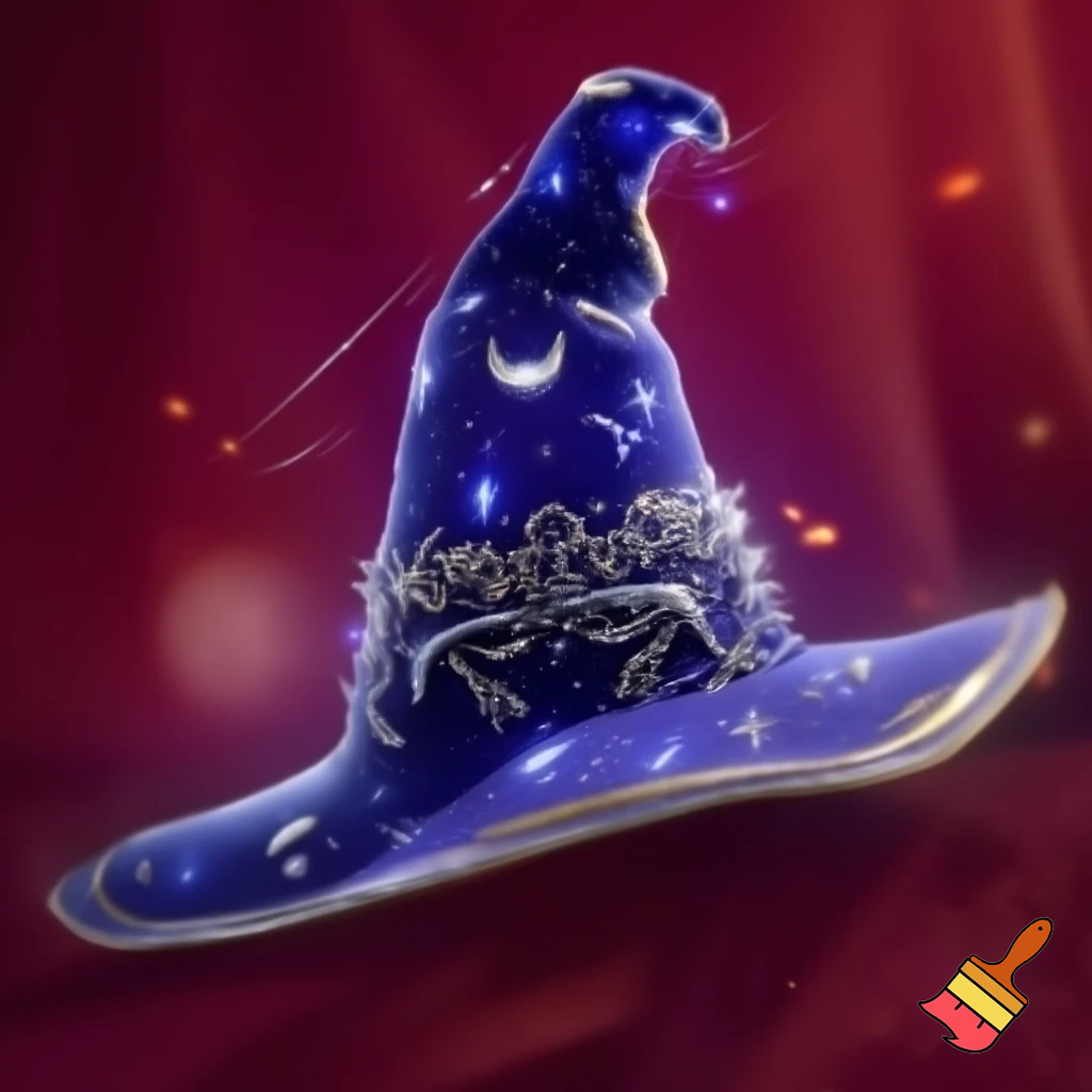 Christmas wizard hat stars and means read