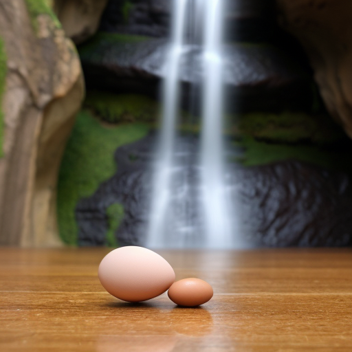 atom with DNA with cell with egg with waterfall