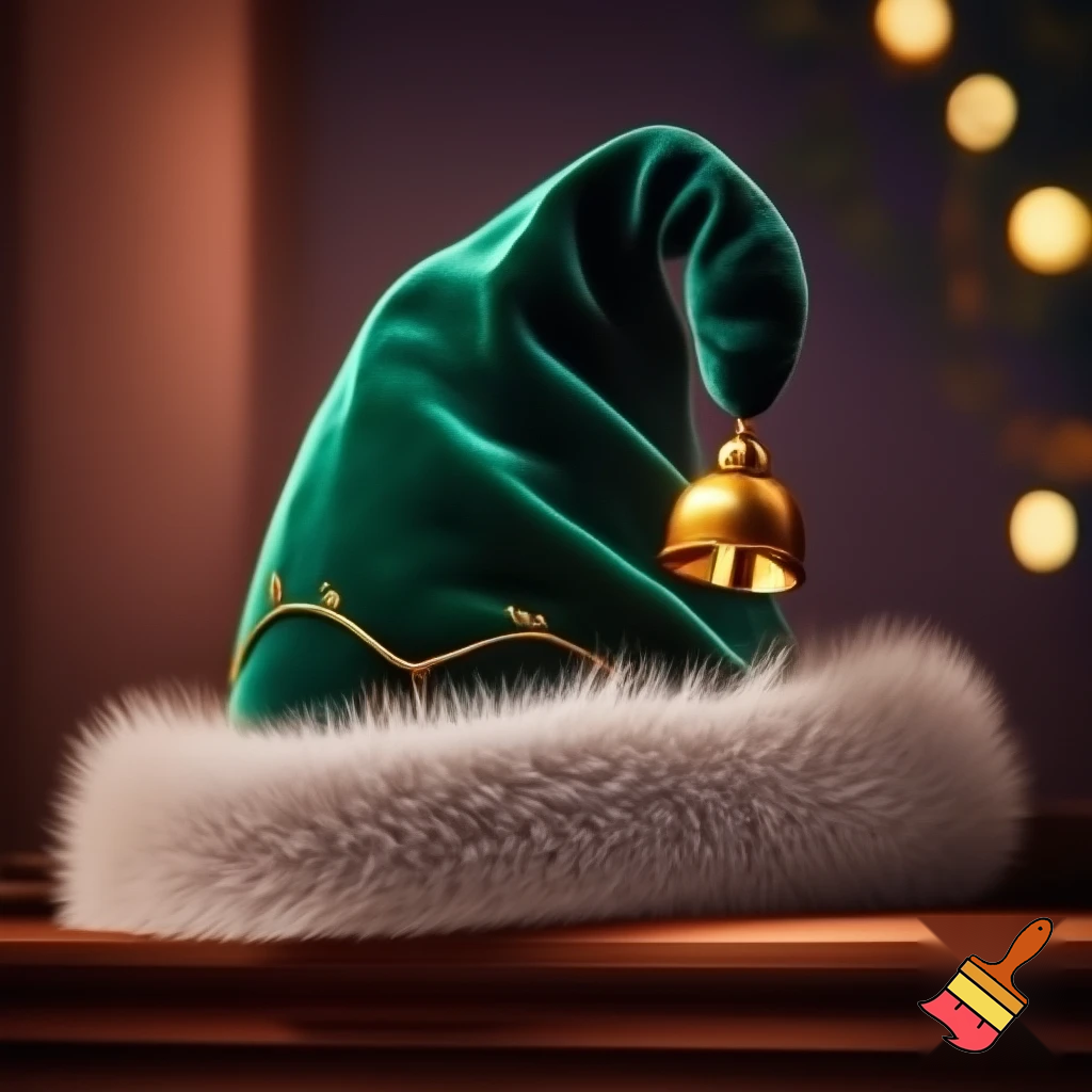 Christmas velvet hat elf on the shelf hat velvet