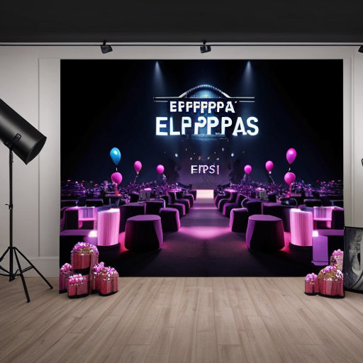 create visually pleasing atmosphere for the party event of the business 'Euphoria Party Organizers'
