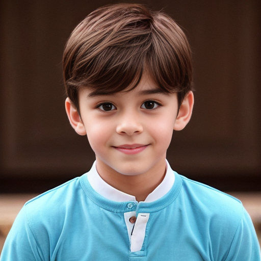 A sexy, handsome, cute, adorable, beautiful prince wearing blue, and has a smooth face, and has beautiful brown hair 