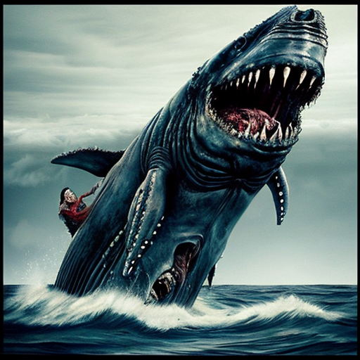 Zombie Harry potter fights rotting zombie whale