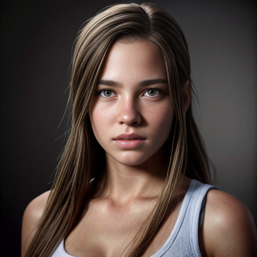 A naked girl