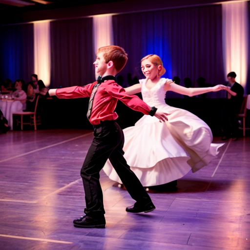 A boy dancing with mario