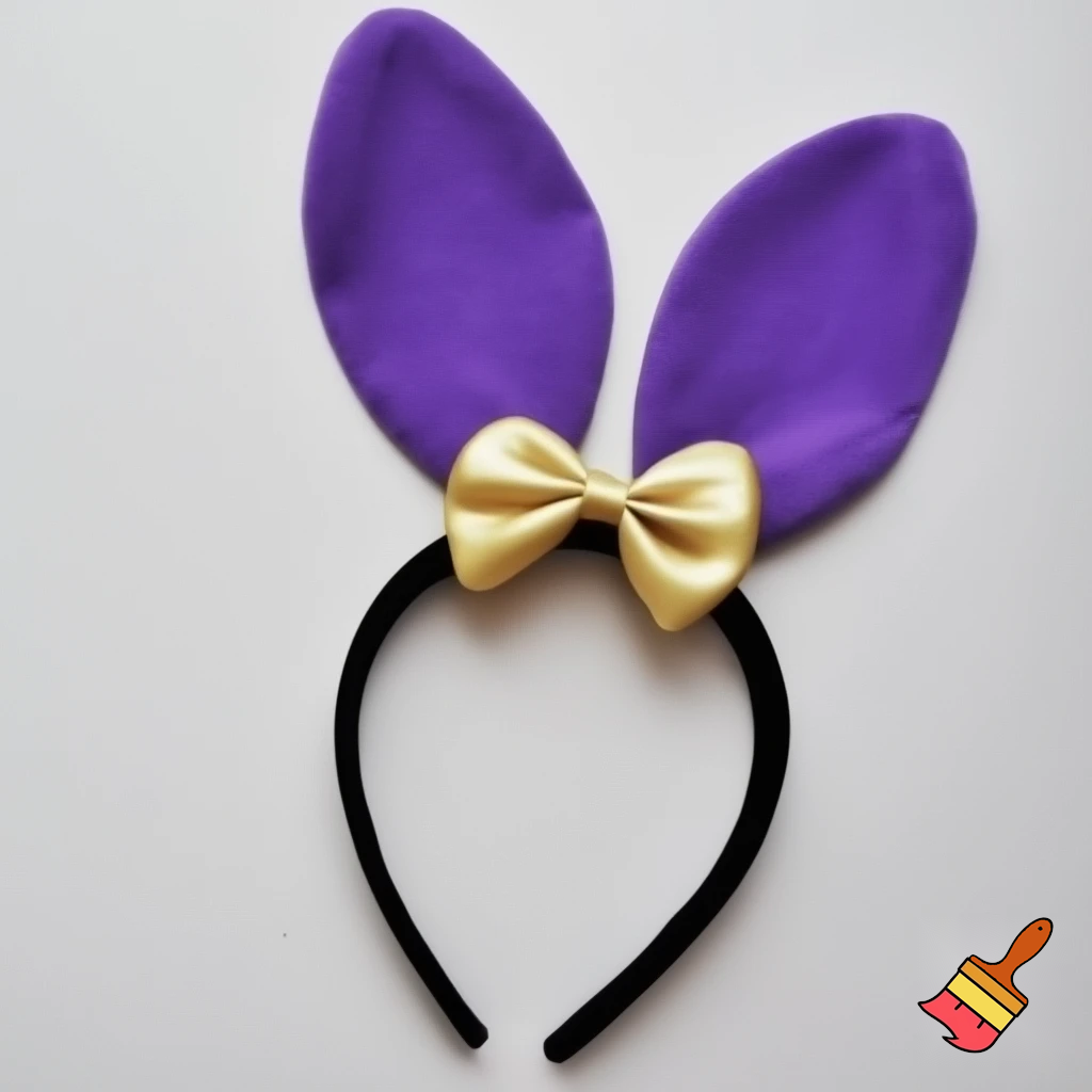 Easter top hat headband Easter bunny headband, purple and white with gold Easter top hat headband and fabric velvet and fabric velvet top head headband