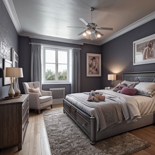 Alice in Wonderland themed adult bedroom