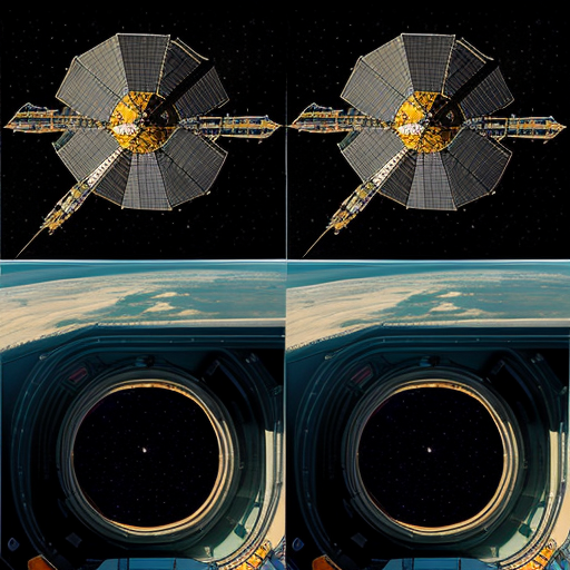 Mostrare l’astronave dall’esterno nello spazio profondo, includendo **due viste nella stessa immagine** (ad esempio vista a tre quarti e vista laterale o dall’alto).  
> L’astronave deve apparire piccola e agile, con fusoliera aerodinamica, propulsori posteriori luminosi, antenne e dettagli funzionali, finestrini panoramici.  
> Illuminazione cinematografica, riflessi realistici sulla scocca, stelle e un pianeta sullo sfondo per dare scala, resa ultra-dettagliata, qualità 4K.