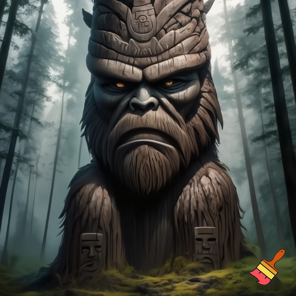 Bigfoot totem