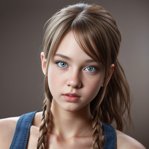 cute girl, realistic