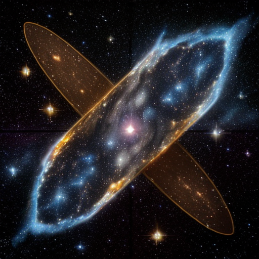 realistic space with stars and nebula like james webb telescope