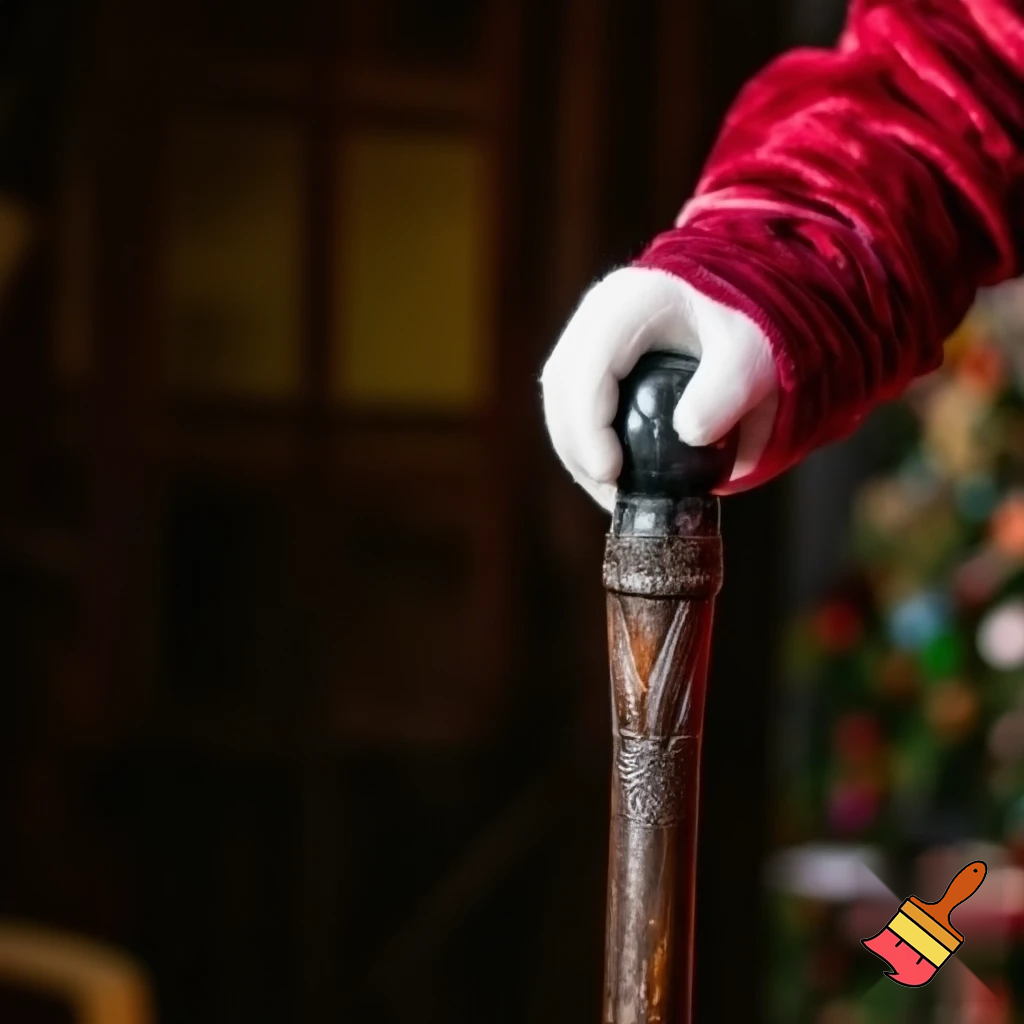 Santa Claus’s Russia star walking stick