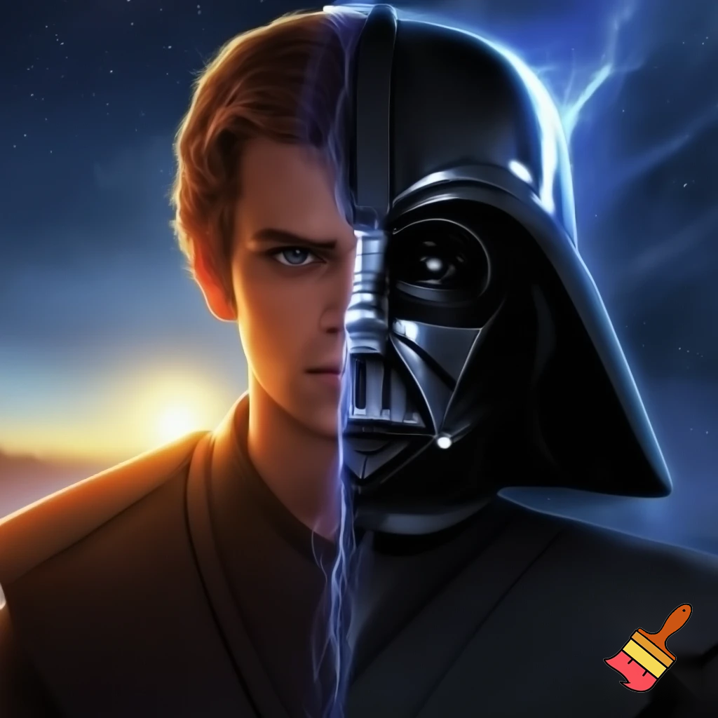 anakin skywalker mix with darth vader