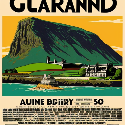 a poster for a trip to ireland 