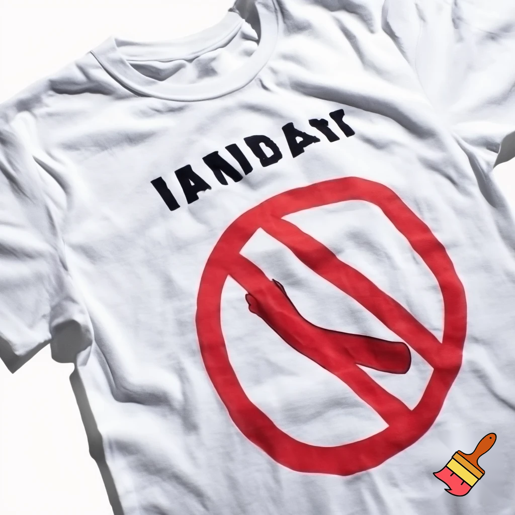 a t shirt with the words "NO REPLY ALL" on the front of the shirt, on the back of the shirt a large circle with a red diagonal through it