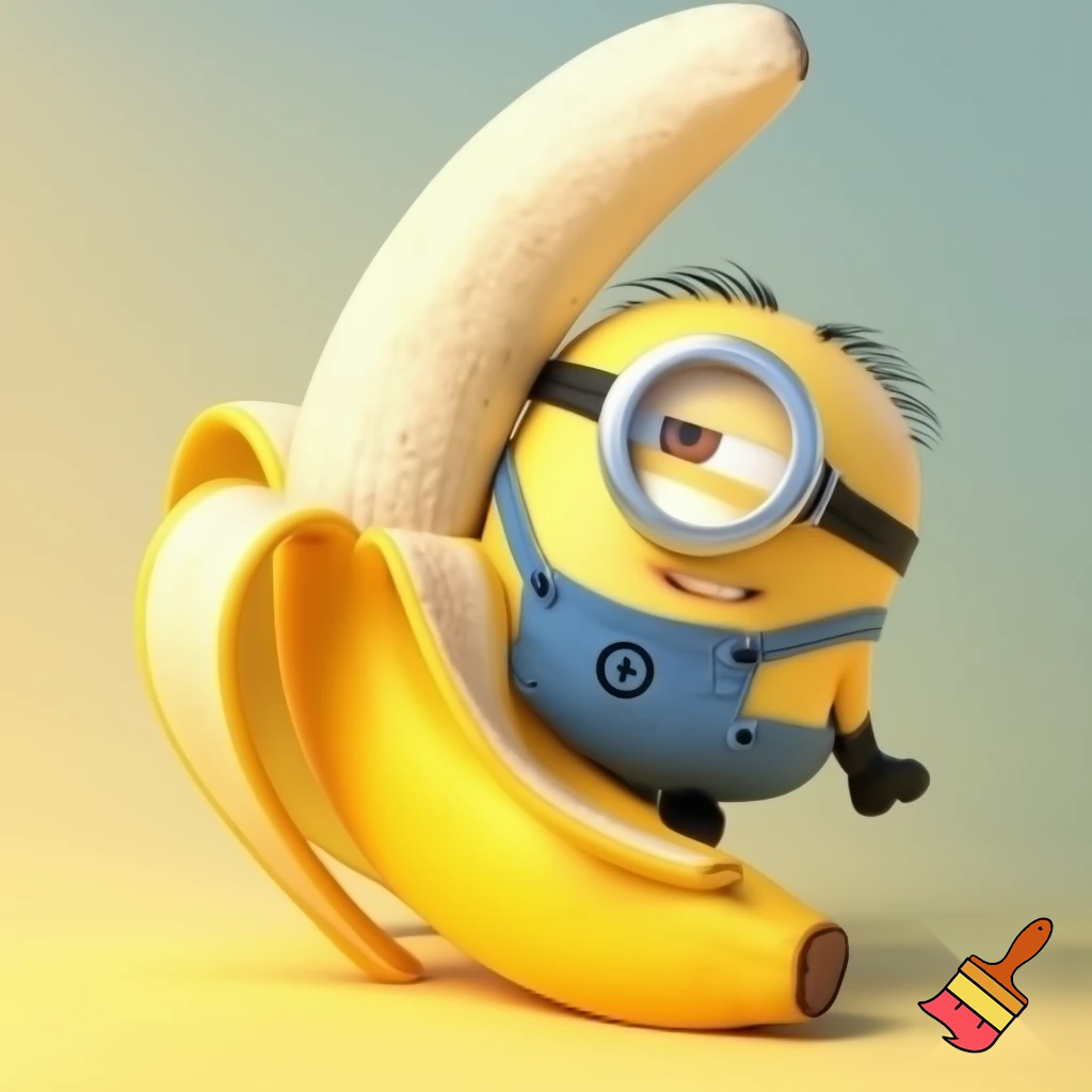 Minion inside a banana