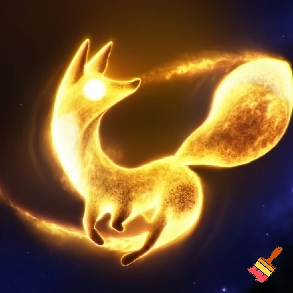 fantasi ræv lavet af sol