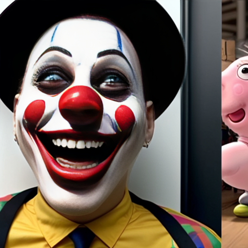Cctv footage clown vs peppa Walmart