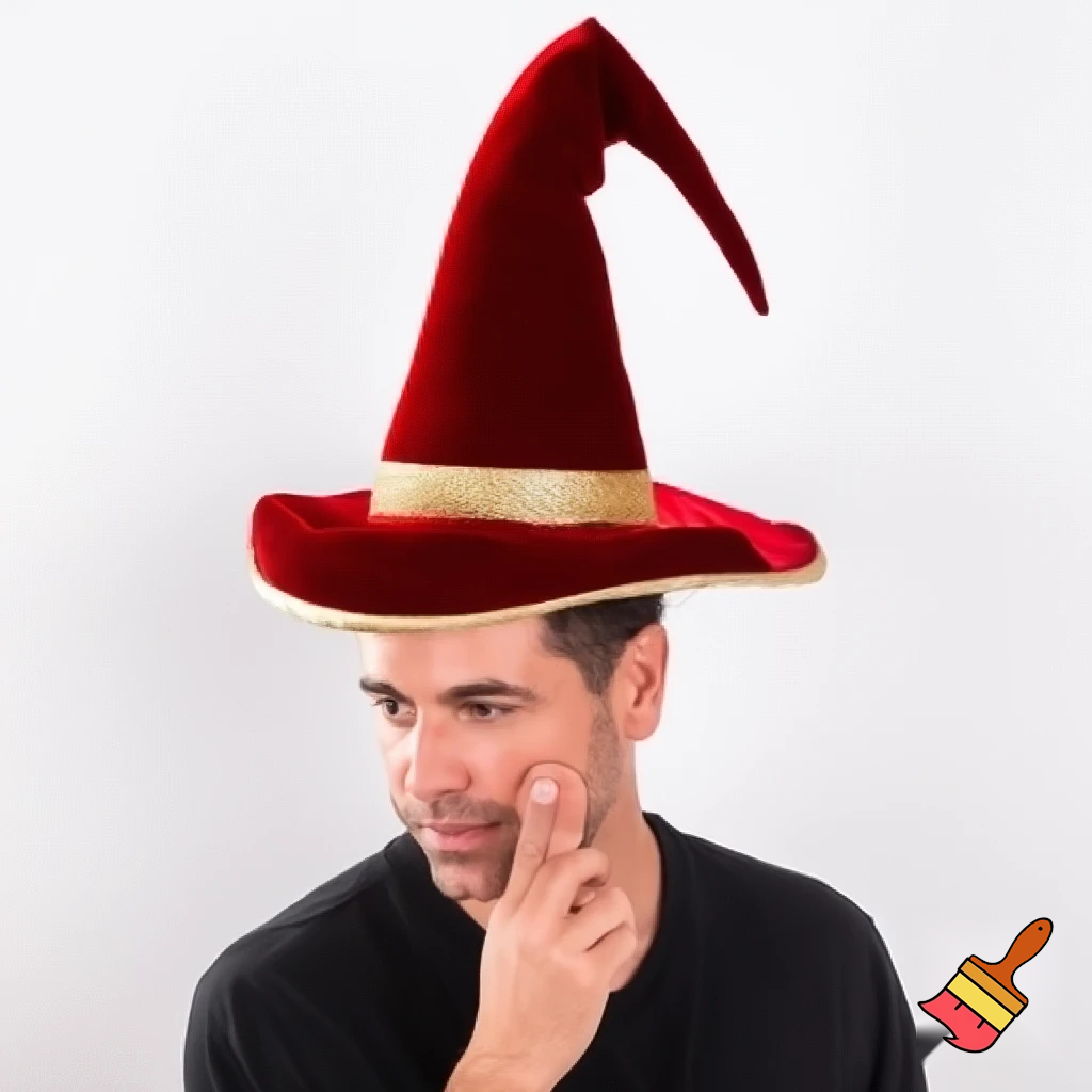 Wizard Christmas hat, wizard Christmas hat, Santa Claus hat velvet fabric