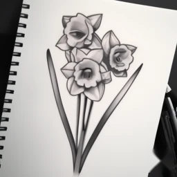december birth flower tattoo