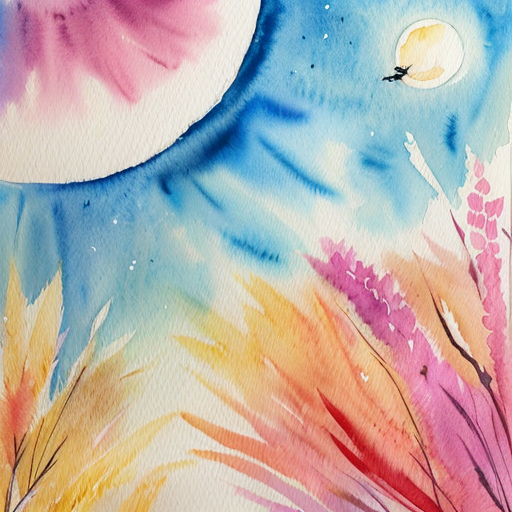 Star and a moon funky style cartoon